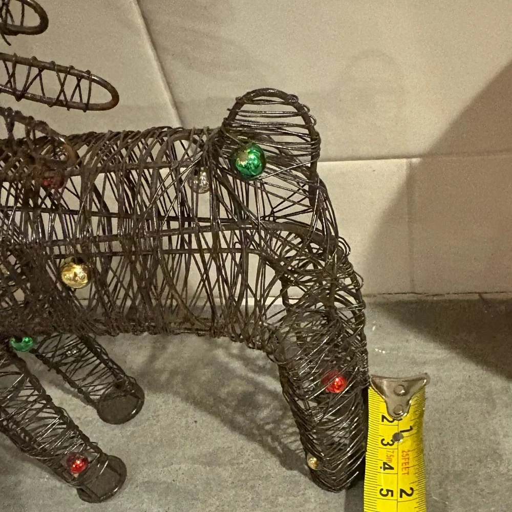 Pier 1 Imports Wire Reindeer EUC